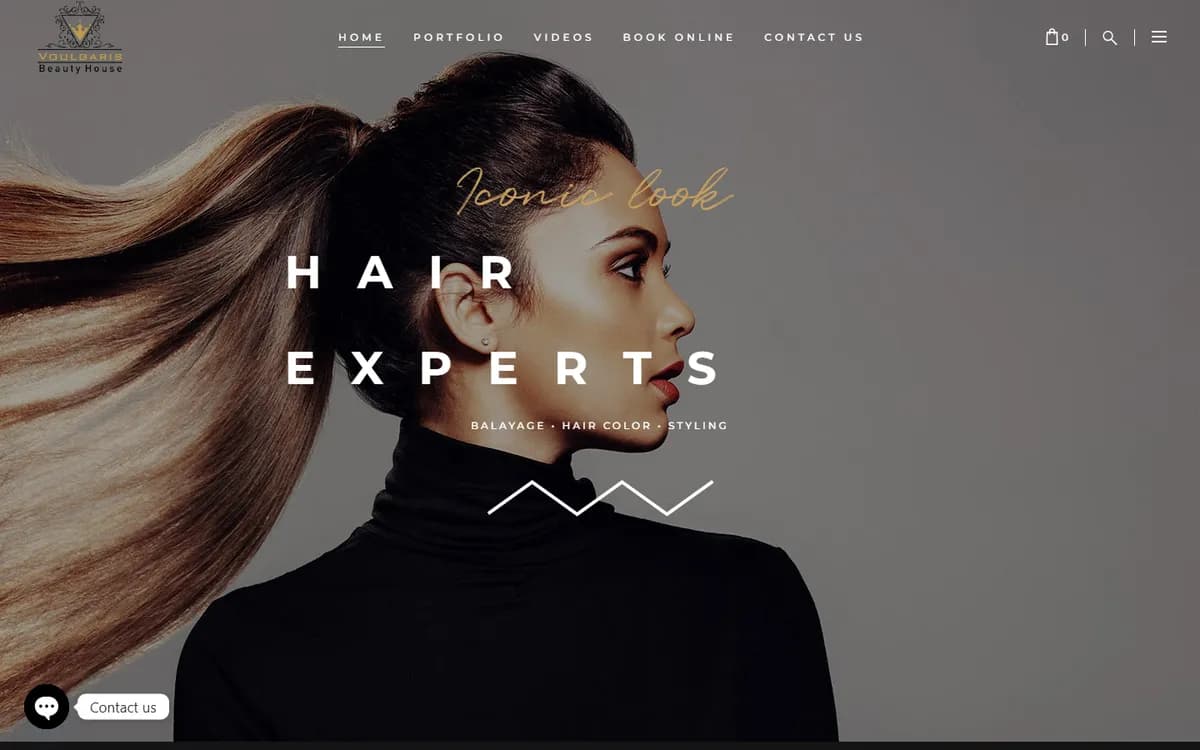 Voulgaris Beauty House — e-shop screenshot